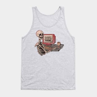 Game Over Skull - Funny Geek Skeleton Gift Tank Top